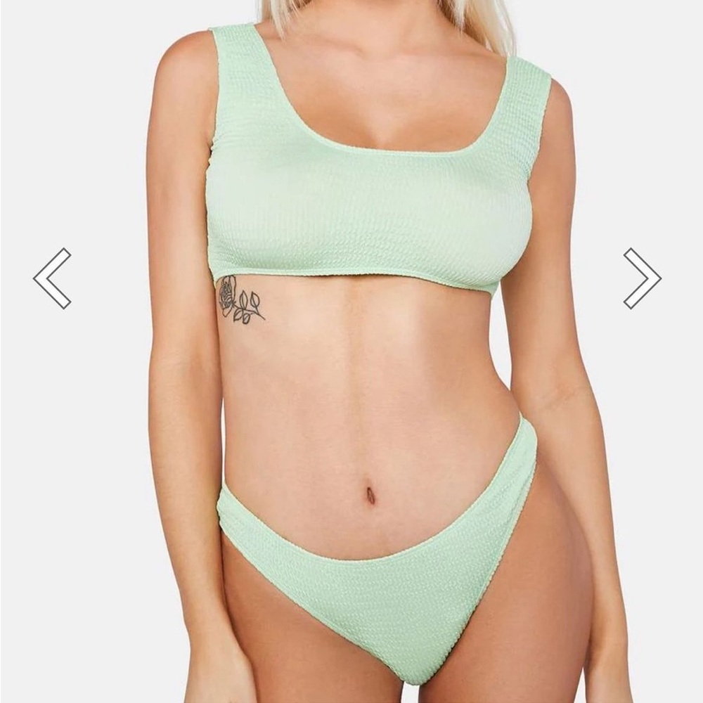 NWT Green Nights in Neon Bikini Set from Dolls Kill